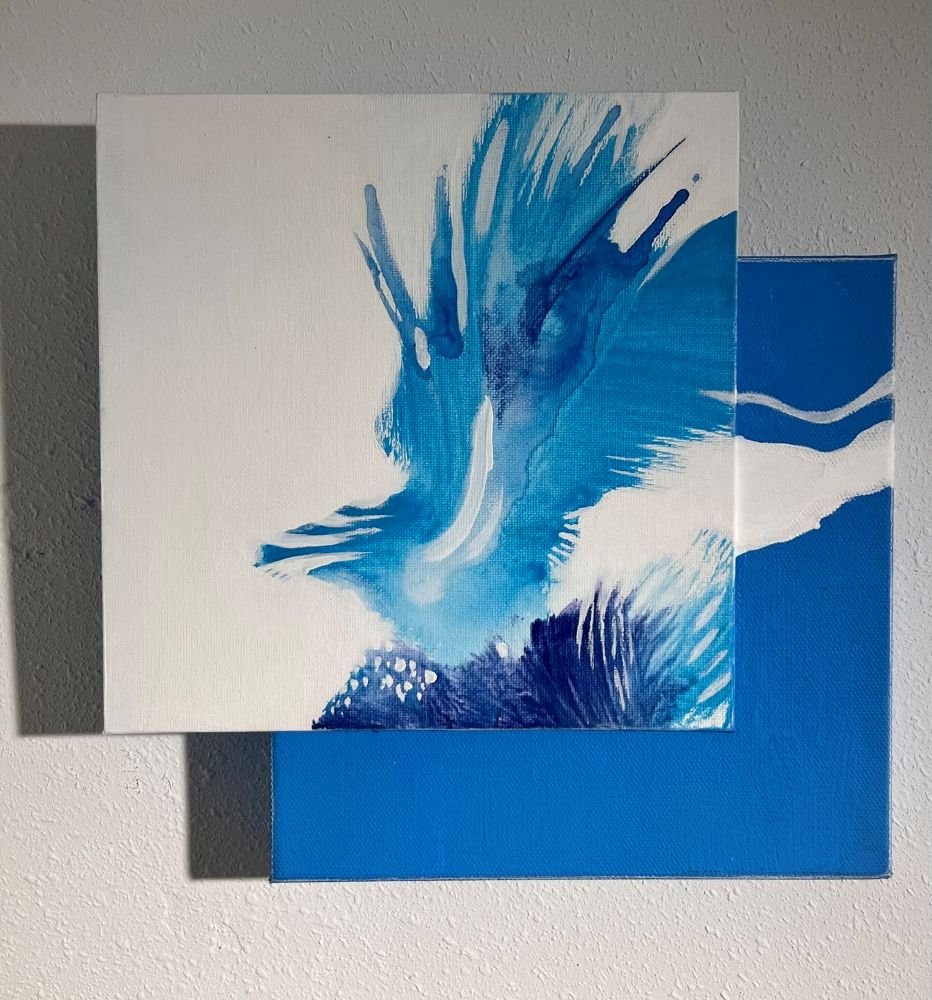 Blue Iris on Blue Sky